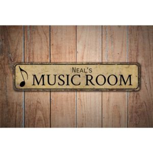 Music-Room-Premium-Quality-Rustic-Metal-Sign-Images