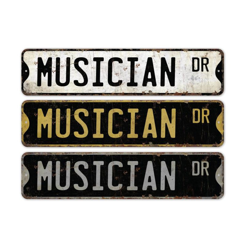 Musician-Premium-Quality-Rustic-Metal-Sign-2