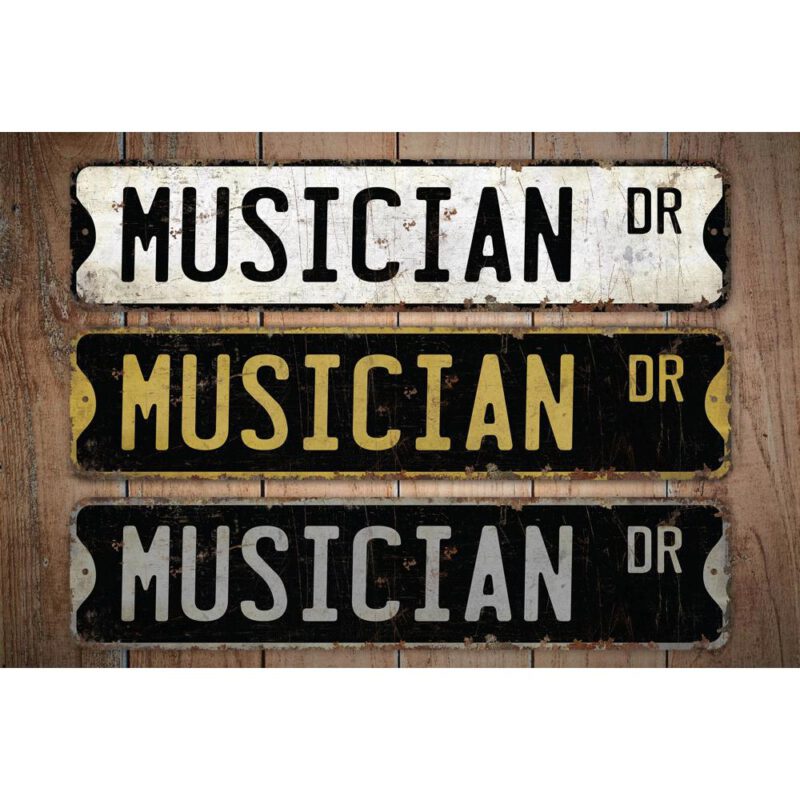 Musician-Premium-Quality-Rustic-Metal-Sign-Images