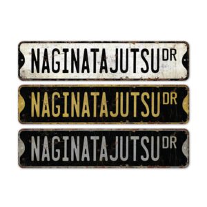 Naginatajutsu-Premium-Quality-Rustic-Metal-Sign-2