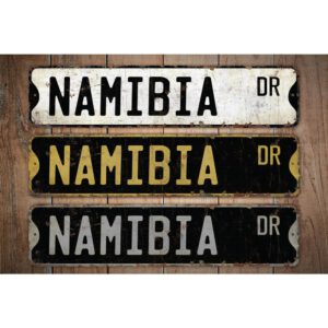 Namibia-Premium-Quality-Rustic-Metal-Sign-Images