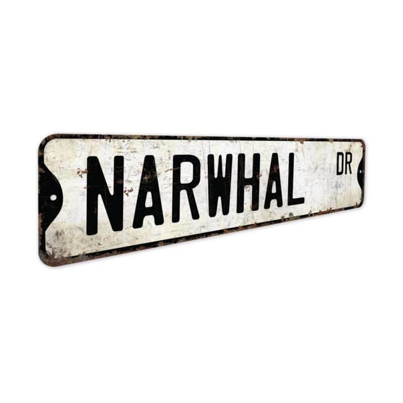 Narwhal-Premium-Quality-Rustic-Metal-Sign-3