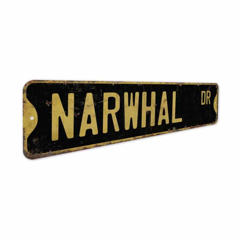 Narwhal-Premium-Quality-Rustic-Metal-Sign-5