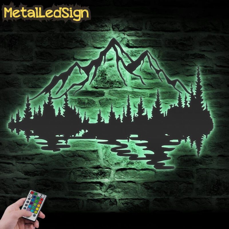 Nature-Mountain-Forest-Metal-Wall-Art-LED-Light-5-2.jpg