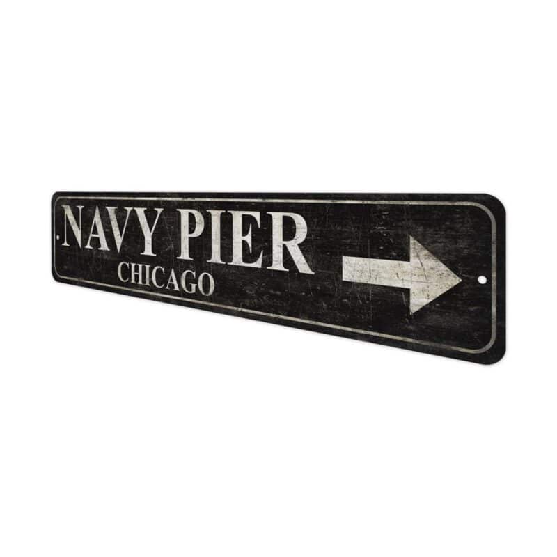 Navy-Pier-Arrow-Sign-Premium-Quality-Rustic-Metal-Sign-4