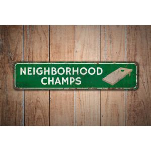 Neighborhood-Champs-Premium-Quality-Rustic-Metal-Sign-Images