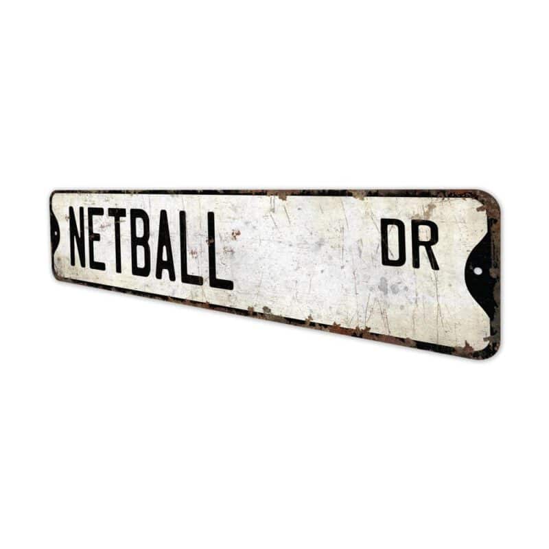 Netball-Premium-Quality-Rustic-Metal-Sign-4