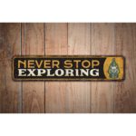 Never-Stop-Exploring-Premium-Quality-Rustic-Metal-Sign-Images