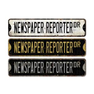 Newspaper-Reporter-Premium-Quality-Rustic-Metal-Sign-2