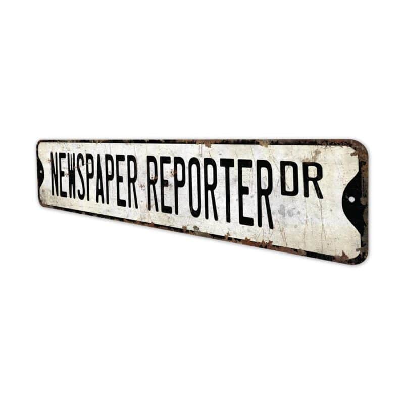 Newspaper-Reporter-Premium-Quality-Rustic-Metal-Sign-4