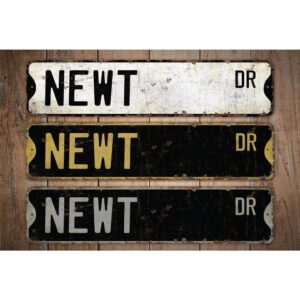 Newt-Premium-Quality-Rustic-Metal-Sign-Images