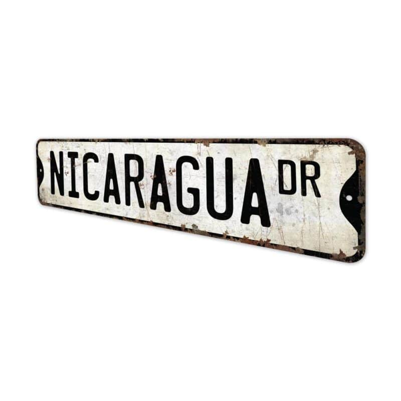 Nicaragua-Premium-Quality-Rustic-Metal-Sign-4