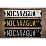 Nicaragua-Premium-Quality-Rustic-Metal-Sign-Images