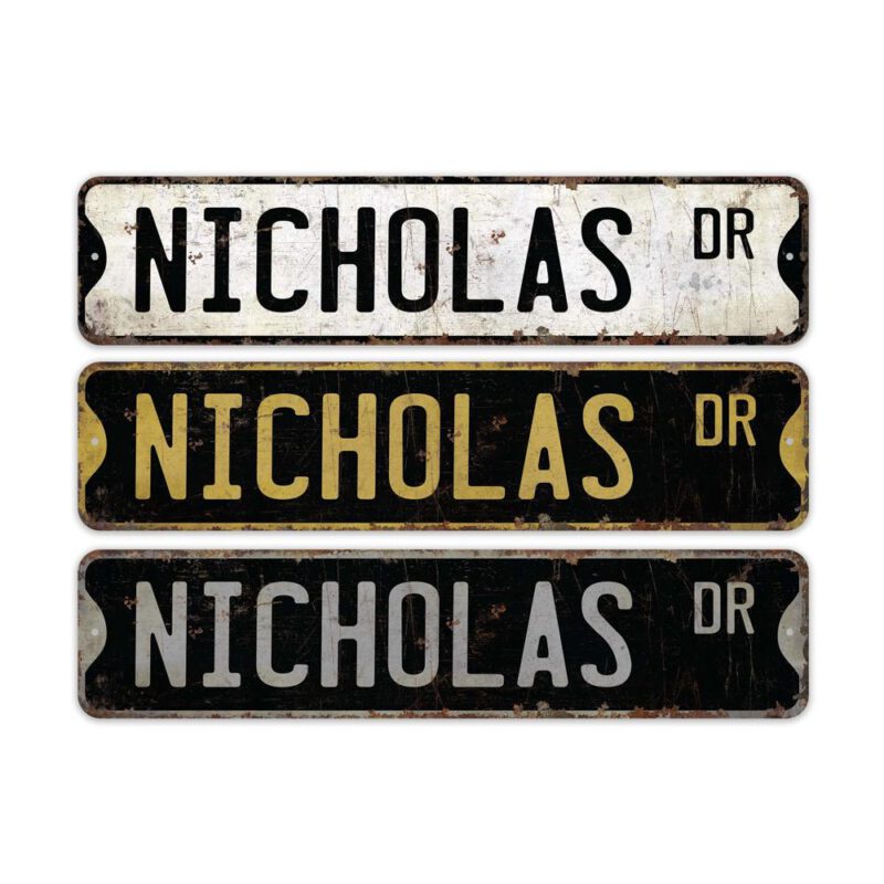 Nicholas-Name-Sign-Premium-Quality-Rustic-Metal-Sign-2