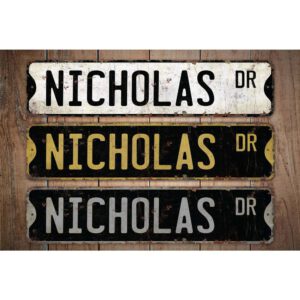 Nicholas-Name-Sign-Premium-Quality-Rustic-Metal-Sign-Images