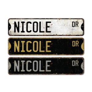 Nicole-Name-Sign-Premium-Quality-Rustic-Metal-Sign-2