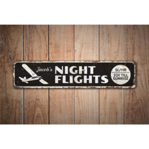 Night-Flying-Sign-Premium-Quality-Rustic-Metal-Sign-Images