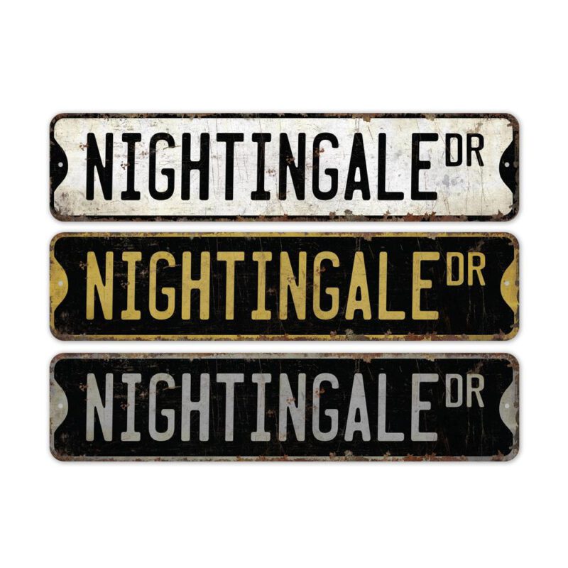 Nightingale-Premium-Quality-Rustic-Metal-Sign-2