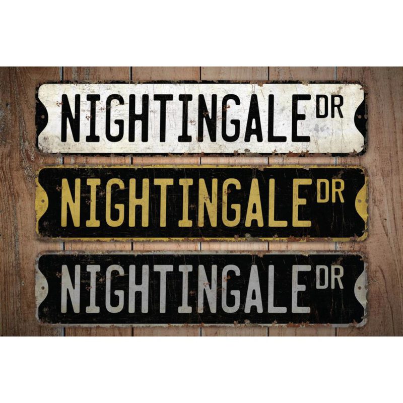 Nightingale-Premium-Quality-Rustic-Metal-Sign-Images