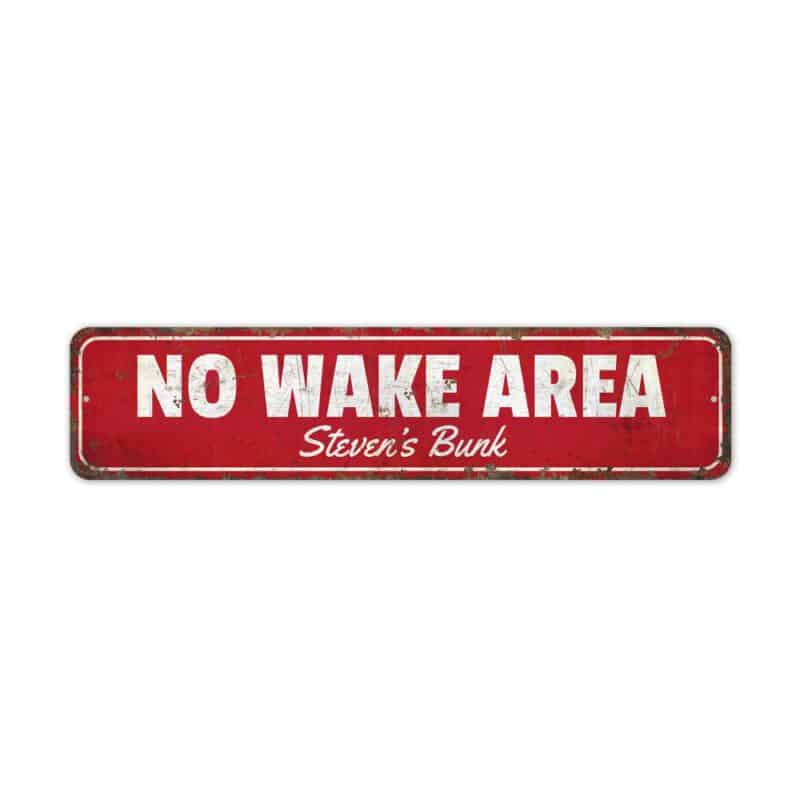 No-Wake-Area-Sign-Premium-Quality-Rustic-Metal-Sign-2