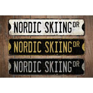 Nordic-Skiing-Premium-Quality-Rustic-Metal-Sign-Images