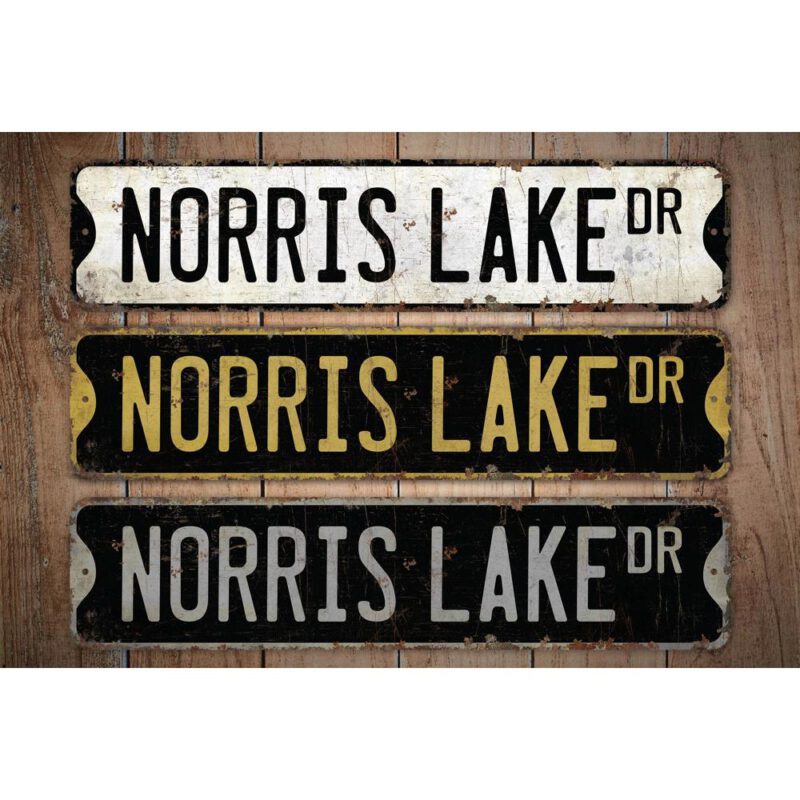 Norris-Lake-Premium-Quality-Rustic-Metal-Sign-Images