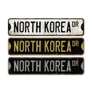 North-Korea-Premium-Quality-Rustic-Metal-Sign-2