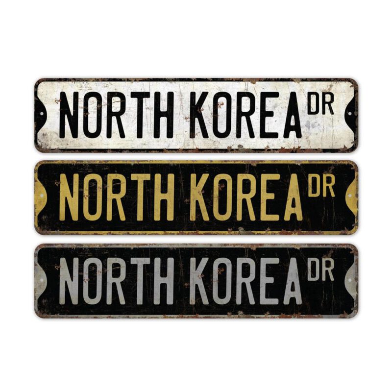 North-Korea-Premium-Quality-Rustic-Metal-Sign-2