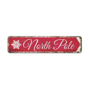 North-Pole-Premium-Quality-Rustic-Metal-Sign-2