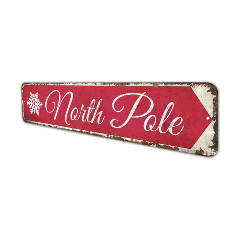 North-Pole-Premium-Quality-Rustic-Metal-Sign-4