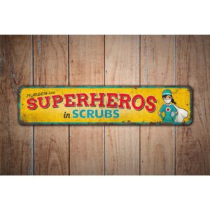 Nurses-Are-Super-Heros-Premium-Quality-Rustic-Metal-Sign-Images