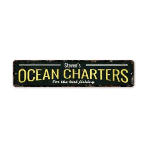 Ocean-Charters-Sign-Premium-Quality-Rustic-Metal-Sign-2