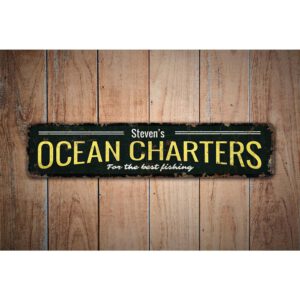 Ocean-Charters-Sign-Premium-Quality-Rustic-Metal-Sign-Images