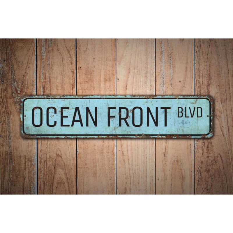 Ocean-Front-Boulevard-Premium-Quality-Rustic-Metal-Sign-Images