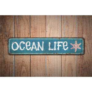 Ocean-Life-Sign-Premium-Quality-Rustic-Metal-Sign-Images