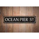 Ocean-Pier-Street-Premium-Quality-Rustic-Metal-Sign-Images