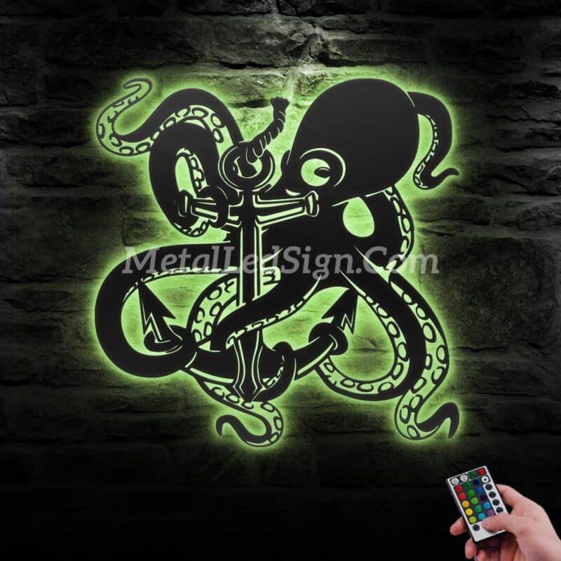 Octopus-And-Anchor-Metal-Wall-Art-Led-Light-5-1