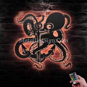 Octopus-And-Anchor-Metal-Wall-Art-Led-Light-6