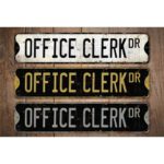 Office-Clerk-Premium-Quality-Rustic-Metal-Sign-Images