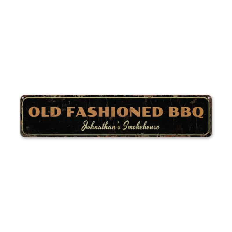 Old-Fashioned-BBQ-Premium-Quality-Rustic-Metal-Sign-2