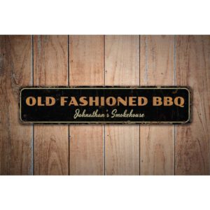 Old-Fashioned-BBQ-Premium-Quality-Rustic-Metal-Sign-Images