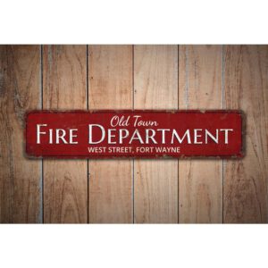 Old-Town-Fire-Department-Premium-Quality-Rustic-Metal-Sign-Images