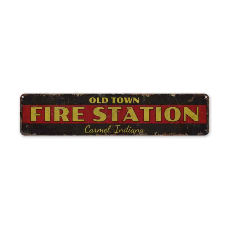 Old-Town-Fire-Station-Premium-Quality-Rustic-Metal-Sign-2
