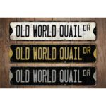 Old-World-Quail-Premium-Quality-Rustic-Metal-Sign-Images