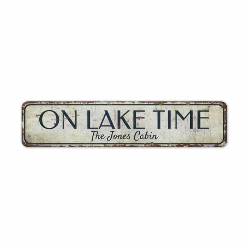 On-Lake-Time-Premium-Quality-Rustic-Metal-Sign-2