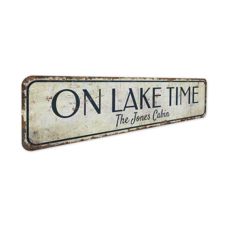 On-Lake-Time-Premium-Quality-Rustic-Metal-Sign-3