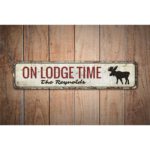 On-Lodge-Time-Premium-Quality-Rustic-Metal-Sign-Images