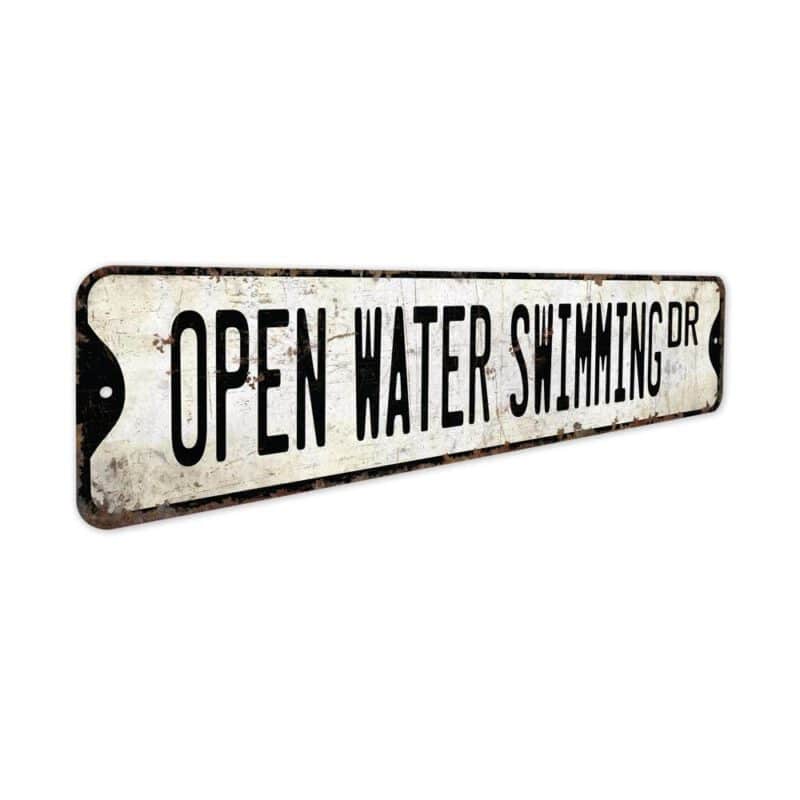 Open-Water-Swimming-Premium-Quality-Rustic-Metal-Sign-3