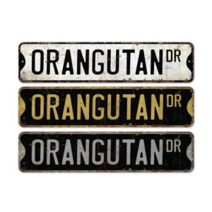 Orangutan-Premium-Quality-Rustic-Metal-Sign-2