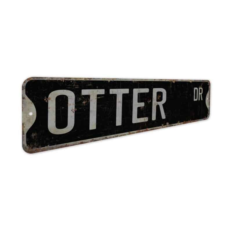 Otter-Premium-Quality-Rustic-Metal-Sign-7